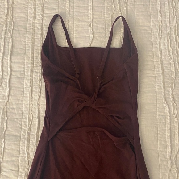 Alphalete Ultrasoft Allure Dress - Wine - Picture 5 of 6
